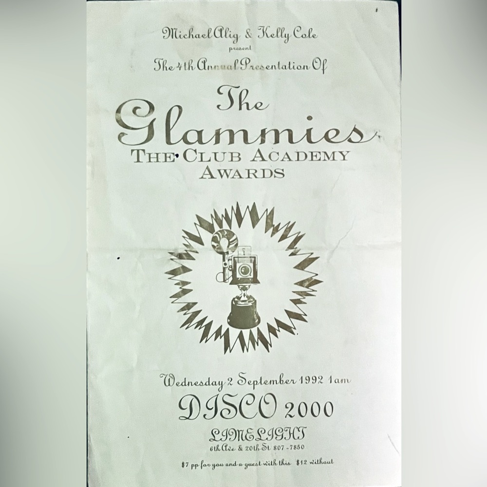 The Glammies Michael Alig - Kelly Cole 4th Annual - Disco 2000 - Limelight -
